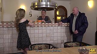 Oh My! Naive Jessi Surrenders Tight Hole to Old Gentleman Daddy4K!