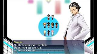 Beautiful Blonde Babe Undresses in Hentai Game Episode 4