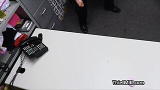 security officer, are you gonna go deep inside this milf suspect?