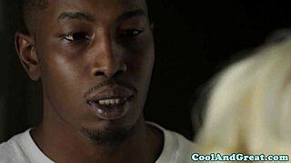 Coola 72 Feels Intense Pleasure Sucking Big Black Cock And Getting Cum On Tits.