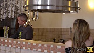 Oh My! Naive Jessi Surrenders Tight Hole to Old Gentleman Daddy4K!