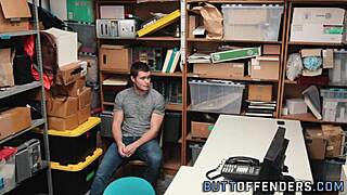 Gay Teen Shoplifter Feels Caught With Big Cock Facial