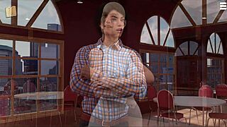 Knockout master teases big tits outdoors