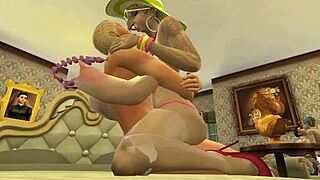 posh grannies suck young cocks in wild sims 4 orgy party