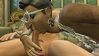 posh grannies suck young cocks in wild sims 4 orgy party