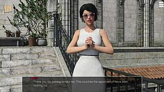 Knockout master teases big tits outdoors