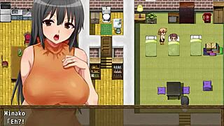 Minako plays the English hentai game part 5.