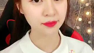 Korean Webcam Girl In White Dress Feels So Sexy