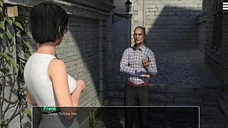 Knockout master teases big tits outdoors