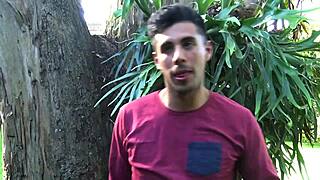 Straight Latino tricked into anal