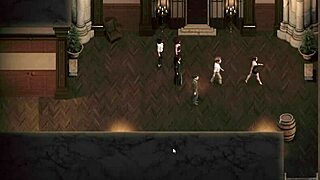 Big cock and anal in anime FFM game