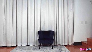 Sabina Steele feels aroused fingering herself in lingerie