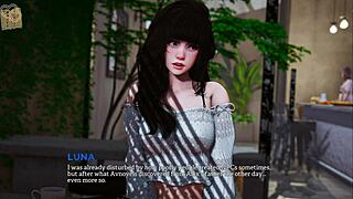 in eternum 212, this mature anime babe flaunts her huge tits in sexy outfit