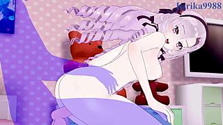 lize helesta and salome have intense sex in this hentai.