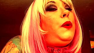 chubby brit domme tina snua lights up a superking while chatting.