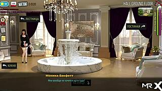 anime hentai girl gets creampie in the kitchen during game