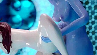 3D animated dickgirls in hot anal action and cumshot orgy