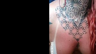 i'm this tanned redhead showing off my big tits for my friend, oops i mean sensualizing