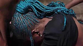 Rough Doggystyle Fucking in College Threesome