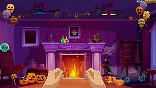Halloween-themed porn with anime and cartoon sex scenes