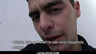 Straight Latino tricked into anal