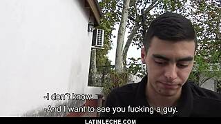 Straight Latino tricked into anal