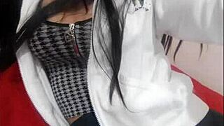 College girl begs to improve her grade, show me those big tits?