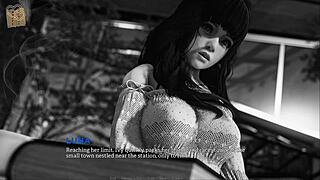 in eternum 212, this mature anime babe flaunts her huge tits in sexy outfit