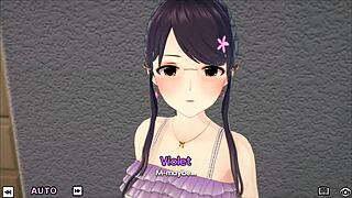 hey, in this special harem class, violet is the star of the anime classroom.