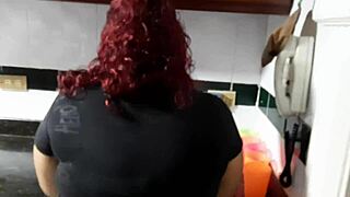 Interrupting The Maid While She Washes Dishes To Suck My Cock