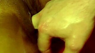 slippery fingers massage her wet pussy during asian couple session