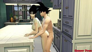 casual-narrative hentai mom chichi banged by sons in kitchen all day. anal action nonstop.