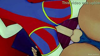 Pomni, bent over in this 3D cartoon, craves doggystyle sex once more.