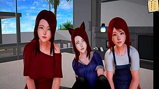 i got a new family in this cartoon series, redhead characters everywhere.