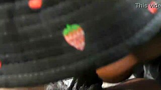 Amateur couple shares close-up moment