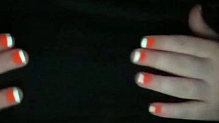 Sexy striptease with ripped clothes and oiled body