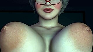 Plump cougar grinds hard on dildo in steamy bedroom scene