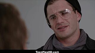 young hot teen model elena koshka feels intense pleasure from creampie by photographer