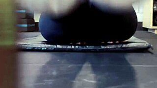 Lesbian Training In Public Gym Leaves Big Asses Wet And Dripping.