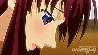 Big-boobed nun's first-time sex with stepbrother in anime