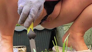 Flash Your Pussy in Those Hot New Shorts on the Balcony!