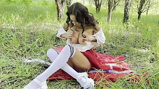 red riding hood monika fox discovers huge dildos for anal squirt fun