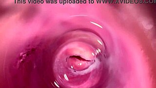 Feel how deep the camera goes inside Mia's creamy tight pussy!