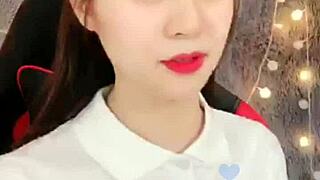 Korean Webcam Girl In White Dress Feels So Sexy