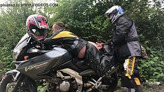 Nymphofist gay biker takes extreme fisting to the limit!