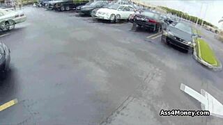 Perky Blonde Amateur Earns Cash For Outdoor Blowjob