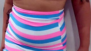 A redhead amateur gets her ass fucked in public