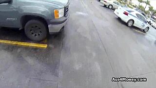 Perky Blonde Amateur Earns Cash For Outdoor Blowjob