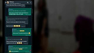 whatsapp chat with my prima got hot, ended in my room