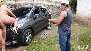 just another day with pornstar katharine madrid, tony tigrao, and binho ted backstage in brazil